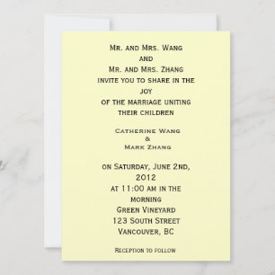 invitación de boda de los padres de la novia y el 