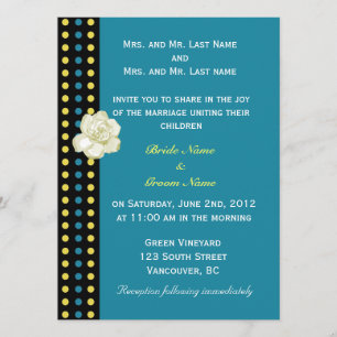 invitación de boda de los padres de novia y novio