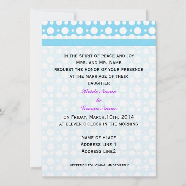 invitación de boda de los padres de novia y novio. (Anverso)