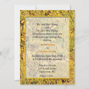 invitación de boda de los padres de novia y novio.