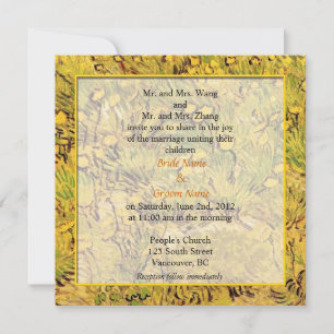 invitación de boda de los padres de novia y novio.