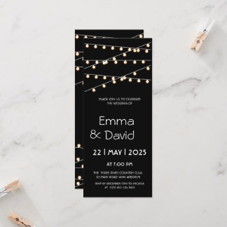INVITACIÓN DE BODA DE LUCES DE HERRAMIENTAS
