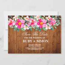 Invitación de boda de luces florales rosadas de ma