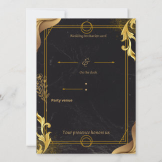 invitación de boda de lujo