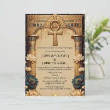 Invitación de boda de lujo del faraón egipcio | Do