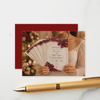 Invitación de boda de lujo editable