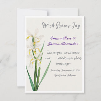 Invitación de boda de lujo elegante | Minimalista