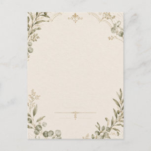 Invitación de boda de lujo – estilo marfil minimal