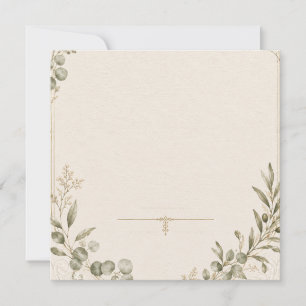 Invitación de boda de lujo: estilo marfil minimali