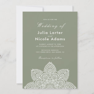 Invitación de Boda de Lujo Metálica Brillante Geom