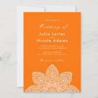 Invitación de boda de lujo metálica con brillo geo