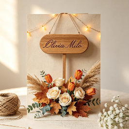 Invitación de boda de madera de granero rústico Bo