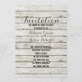 invitación de boda de madera de granero rústico vi