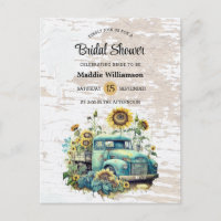 Invitación de boda de madera floral rústica