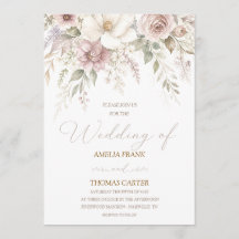Invitación de boda de magnolia susurrante