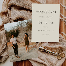 Invitación de Boda de Mansión Moderna | Minimalist