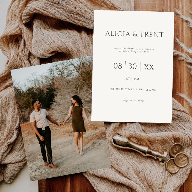 Invitación de Boda de Mansión Moderna | Minimalist (Subido por el creador)