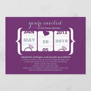 Invitación de Boda de Máquina Tragaperras