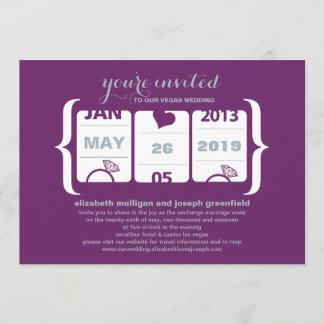 Invitación de Boda de Máquina Tragaperras
