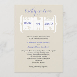 Invitación de Boda de Máquina Tragaperras