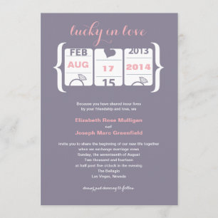 Invitación de Boda de Máquina Tragaperras