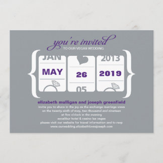 Invitación de Boda de Máquina Tragaperras