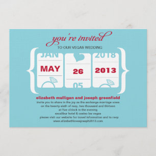 Invitación de Boda de Máquina Tragaperras