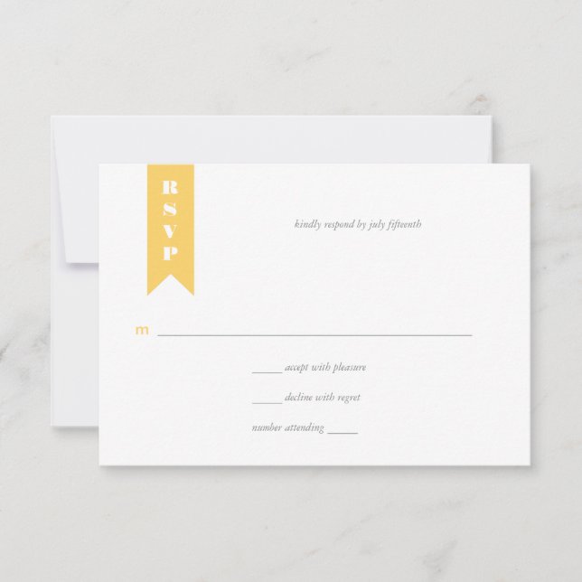 Invitación de Boda de Modern Birds (Anverso)