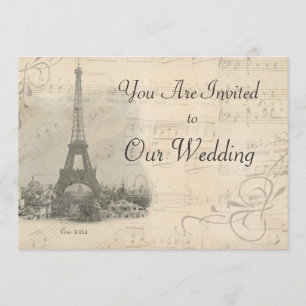 Invitación de Boda de Música Clásica de París