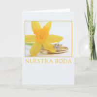 Invitación de boda de narciso