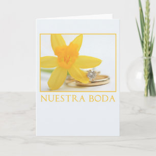 Invitación de boda de narciso