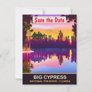 Invitación de boda de naturaleza en Big Cypress Fl