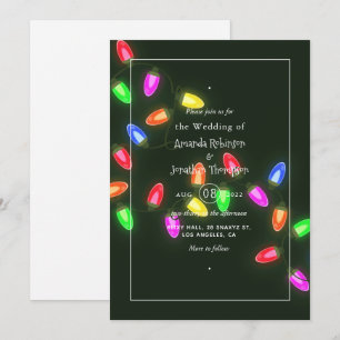 Invitación de boda de Navidad