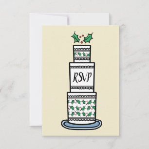 Invitación de boda de Navidad personalizada