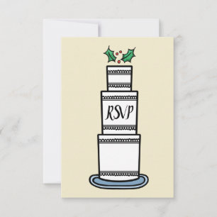 Invitación de boda de Navidad personalizada