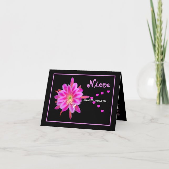 Invitación de boda de niña con flores Corazones (Anverso)