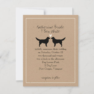 Invitación de boda de Nova Scotia Duck Tollers