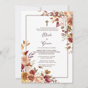 Invitación de boda de otoño