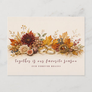 Invitación de boda de otoño cosecha Borgoña