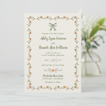 Invitación de boda de otoño de calabaza