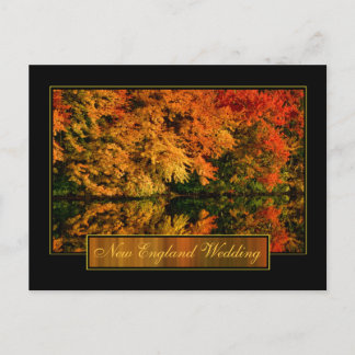Invitación de boda de otoño en Nueva Inglaterra