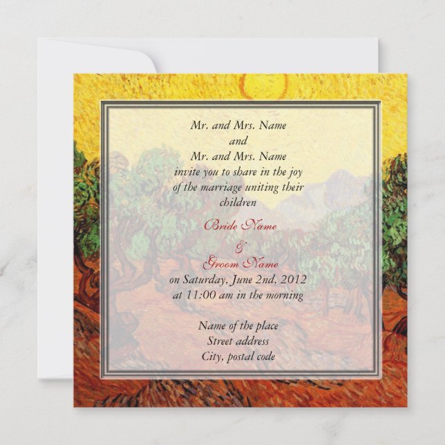 invitación de boda de padres de novia y novio (Anverso)