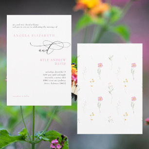 Invitación de boda de padres para Splash of Spring