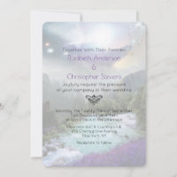 Invitación de Boda de Paisaje Escénico de Fantasía