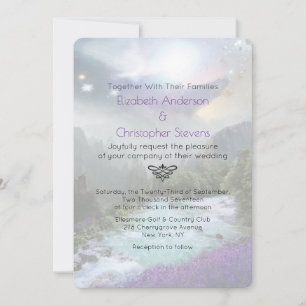 Invitación de Boda de Paisaje Escénico de Fantasía