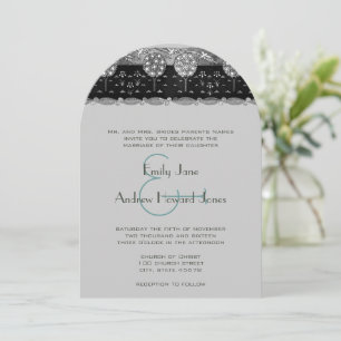 Invitación de boda de pájaro vintage de huerta Art
