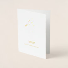 Invitación de boda de papel de aluminio Arbaic Mah