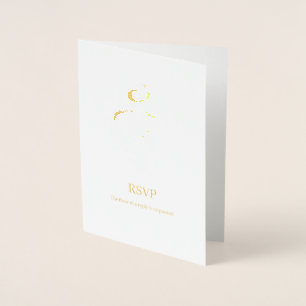 Invitación de boda de papel de aluminio Arbaic Mah