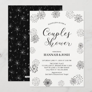 Invitación de Boda de Pareja Moderna y Elegante en