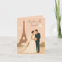 Invitación de Boda de París | Torre Eiffel Elegant
